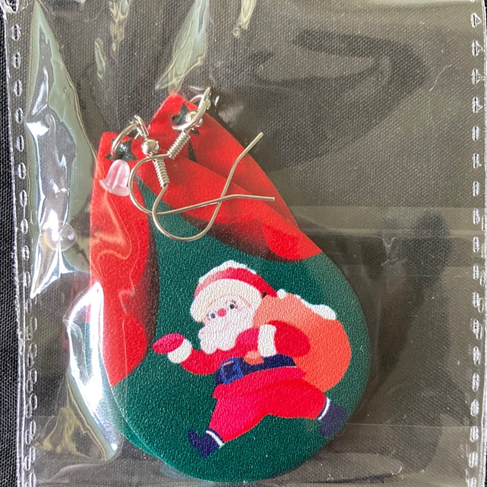 Santa earrings